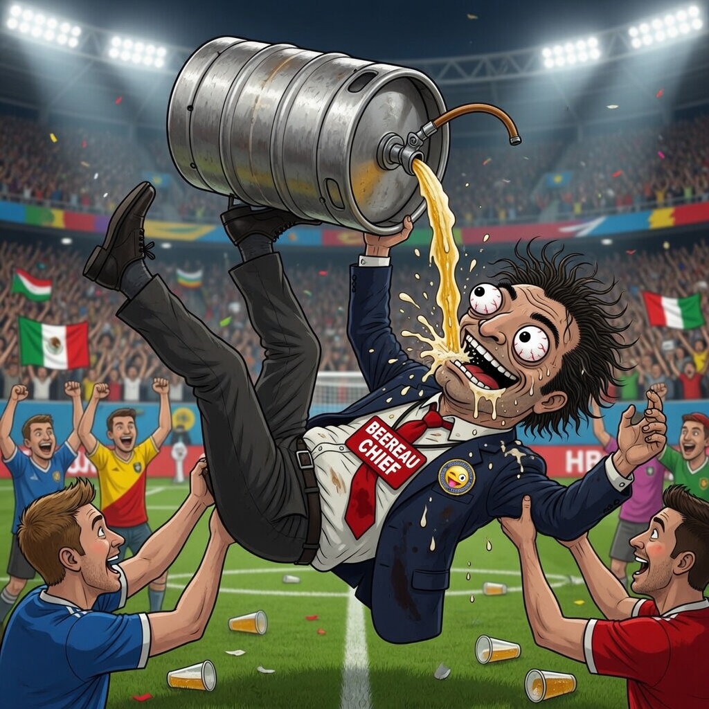 The Chief — crowd-surfed with a beer keg in glory